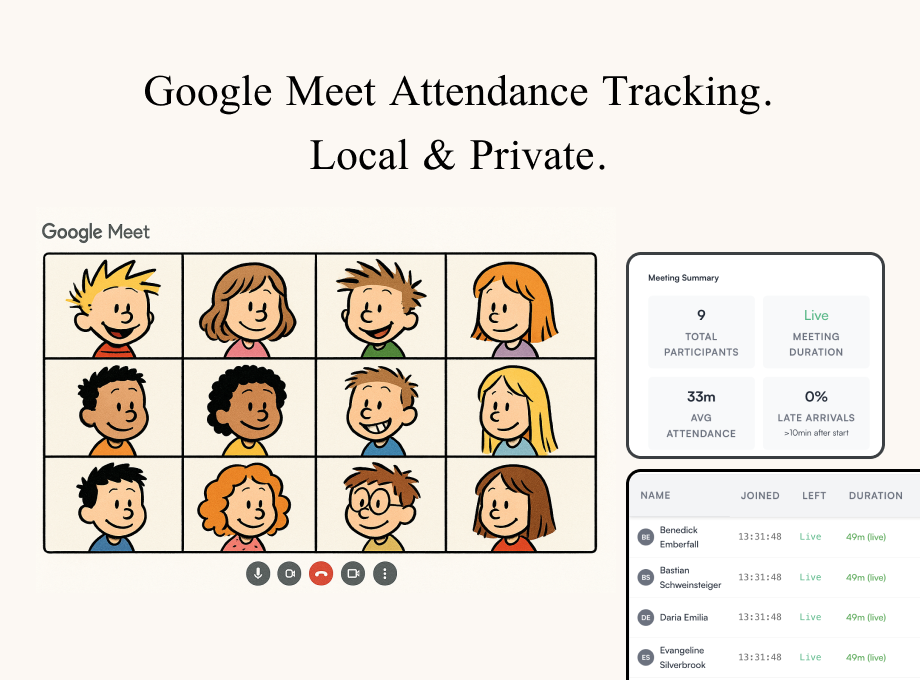 RollCall attendance tracking interface